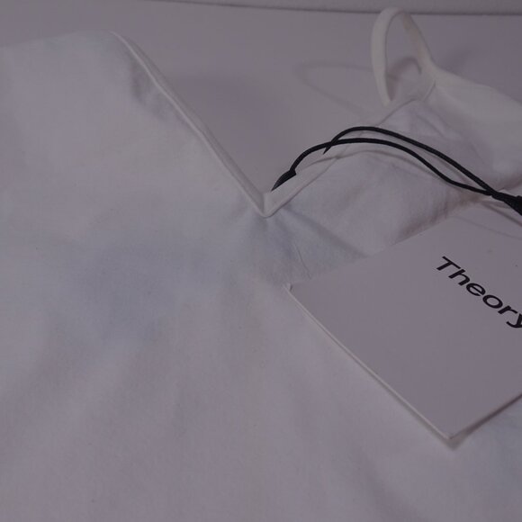 Theory Jade tubular tank Criss Cross Cami Tank Top White One Size NWt 130 - Picture 4 of 10